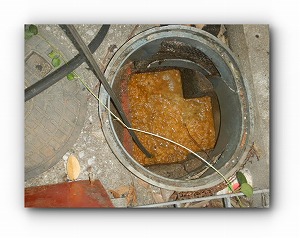 汚水管通管作業